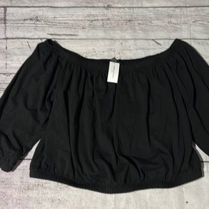 Black Banana Republic off the shoulder top